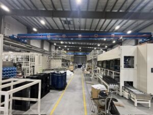 広くなった組立場